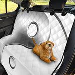 Sliver And White Yin Yang Print Pet Car Back Seat Cover