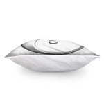 Sliver And White Yin Yang Print Pillow Cover