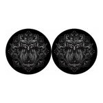 Sliver Spiritual Owl Print Car Coasters