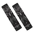 Sliver Spiritual Owl Print Car Seat Belt Covers