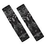 Sliver Spiritual Owl Print Car Seat Belt Covers