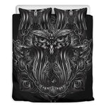 Sliver Spiritual Owl Print Duvet Cover Bedding Set