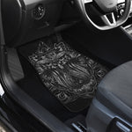 Sliver Spiritual Owl Print Front and Back Car Floor Mats