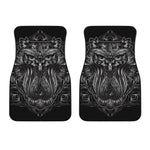 Sliver Spiritual Owl Print Front Car Floor Mats