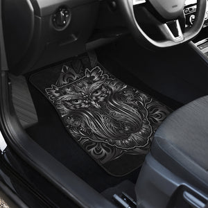 Sliver Spiritual Owl Print Front Car Floor Mats