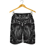 Sliver Spiritual Owl Print Men's Shorts