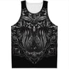 Sliver Spiritual Owl Print Men's Tank Top