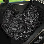 Sliver Spiritual Owl Print Pet Car Back Seat Cover