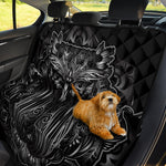 Sliver Spiritual Owl Print Pet Car Back Seat Cover