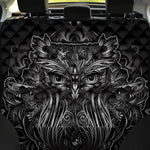 Sliver Spiritual Owl Print Pet Car Back Seat Cover
