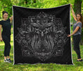 Sliver Spiritual Owl Print Quilt
