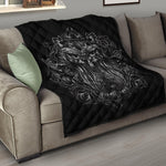 Sliver Spiritual Owl Print Quilt