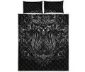 Sliver Spiritual Owl Print Quilt Bed Set
