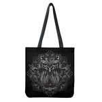 Sliver Spiritual Owl Print Tote Bag