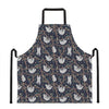 Sloth Family Pattern Print Apron