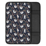 Sloth Family Pattern Print Car Center Console Cover