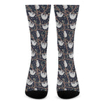 Sloth Family Pattern Print Crew Socks