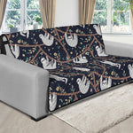 Sloth Family Pattern Print Futon Protector