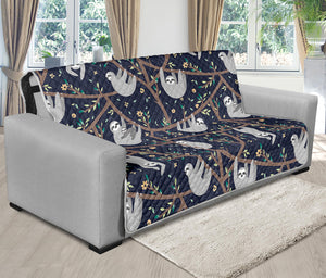 Sloth Family Pattern Print Futon Protector