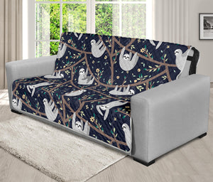 Sloth Family Pattern Print Futon Protector