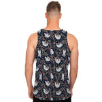 Sloth Family Pattern Print Men's Tank Top