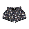 Sloth Family Pattern Print Muay Thai Boxing Shorts