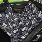 Sloth Family Pattern Print Pet Car Back Seat Cover