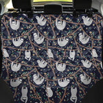 Sloth Family Pattern Print Pet Car Back Seat Cover