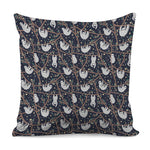 Sloth Family Pattern Print Pillow Cover