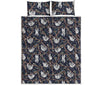 Sloth Family Pattern Print Quilt Bed Set