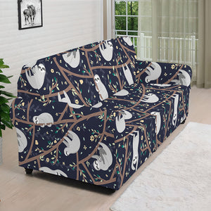 Sloth Family Pattern Print Sofa Cover