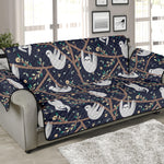 Sloth Family Pattern Print Sofa Protector