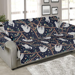 Sloth Family Pattern Print Sofa Protector