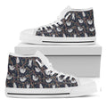 Sloth Family Pattern Print White High Top Sneakers