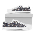 Sloth Family Pattern Print White Low Top Sneakers
