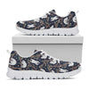 Sloth Family Pattern Print White Sneakers