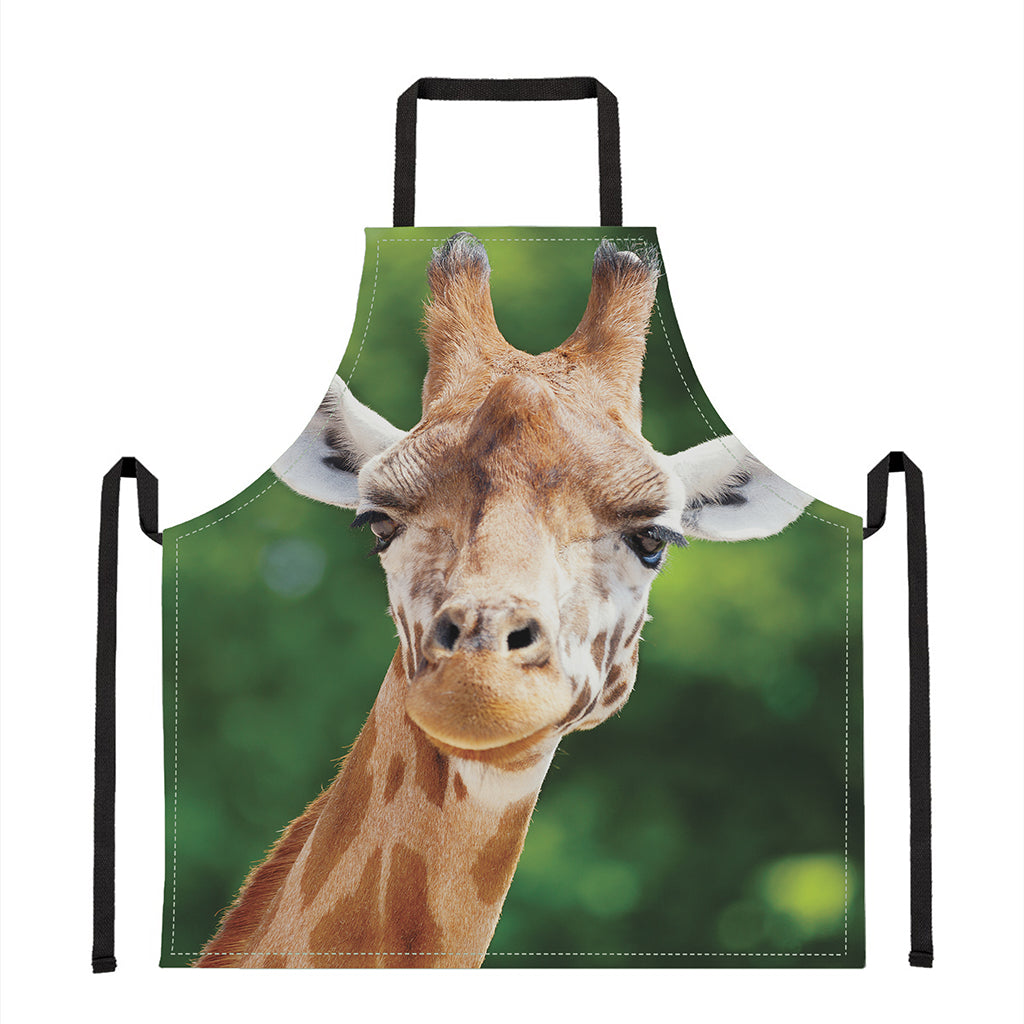 Smiley Face Giraffe Print Apron