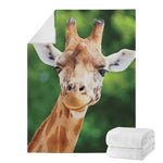 Smiley Face Giraffe Print Blanket