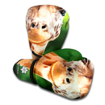 Smiley Face Giraffe Print Boxing Gloves