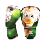 Smiley Face Giraffe Print Boxing Gloves