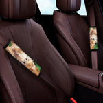 Smiley Face Giraffe Print Car Seat Belt Covers