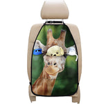 Smiley Face Giraffe Print Car Seat Organizers
