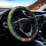 Smiley Face Giraffe Print Car Steering Wheel Cover