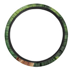 Smiley Face Giraffe Print Car Steering Wheel Cover