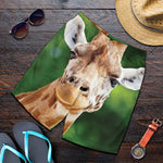 Smiley Face Giraffe Print Men's Shorts