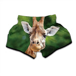 Smiley Face Giraffe Print Muay Thai Boxing Shorts