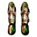 Smiley Face Giraffe Print Muay Thai Shin Guards