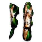 Smiley Face Giraffe Print Muay Thai Shin Guard
