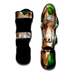 Smiley Face Giraffe Print Muay Thai Shin Guard