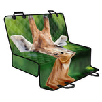 Smiley Face Giraffe Print Pet Car Back Seat Cover